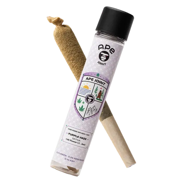 1.3G Hash + Kief Infused Preroll | Purple Haze | Sativa
