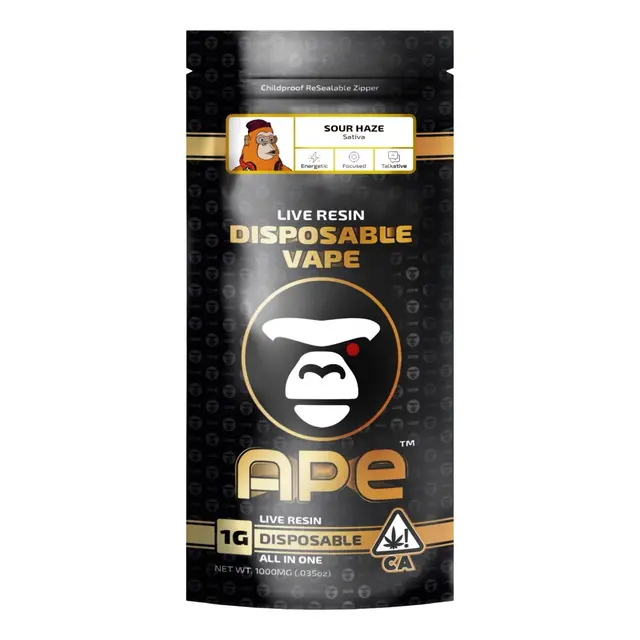 1G Live Resin Disposable | Sour Haze | Sativa